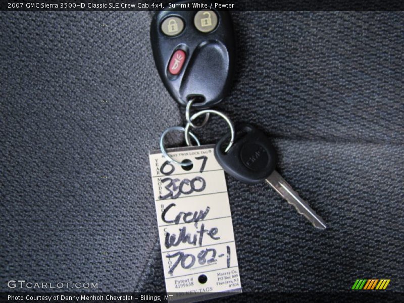 Summit White / Pewter 2007 GMC Sierra 3500HD Classic SLE Crew Cab 4x4