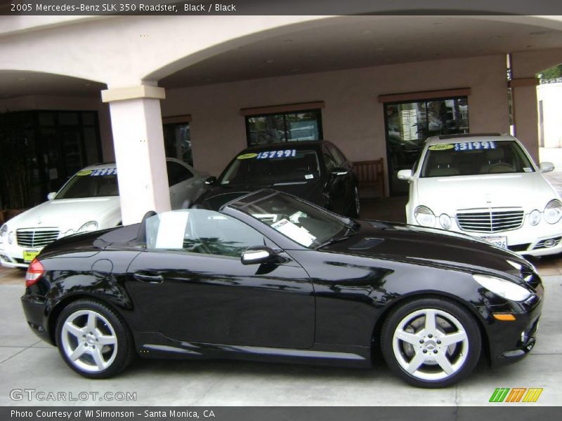 Black / Black 2005 Mercedes-Benz SLK 350 Roadster