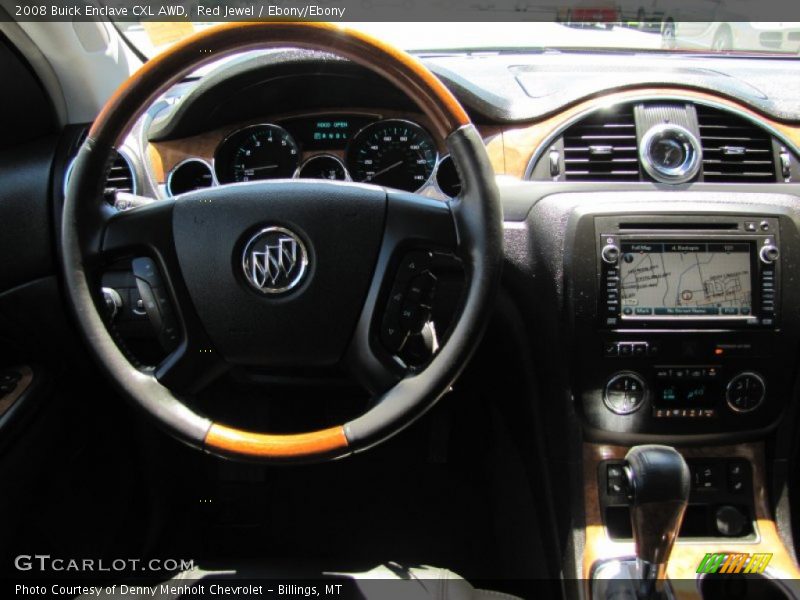 Red Jewel / Ebony/Ebony 2008 Buick Enclave CXL AWD