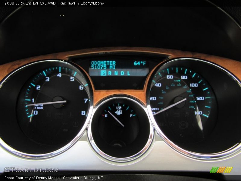 Red Jewel / Ebony/Ebony 2008 Buick Enclave CXL AWD