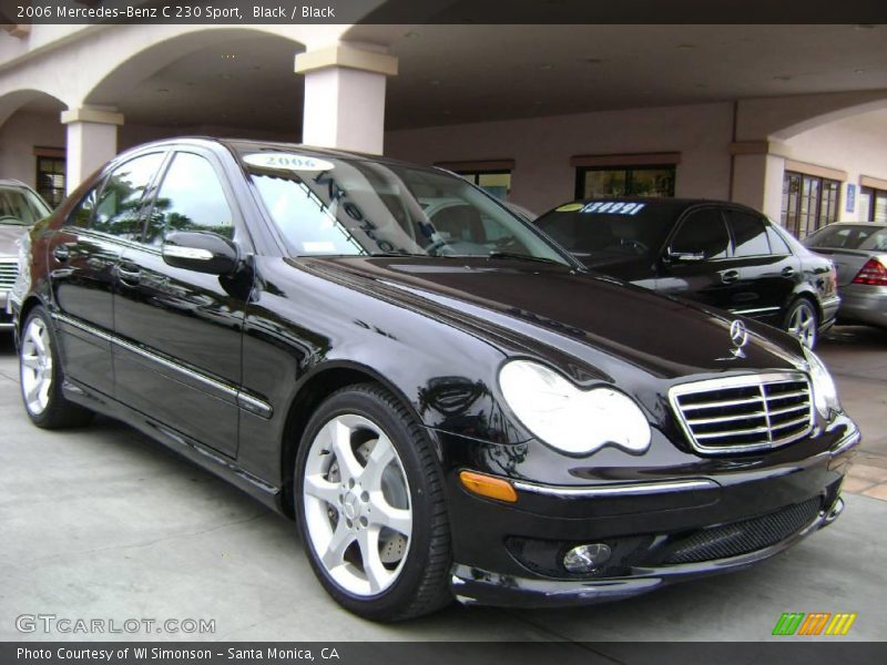 Black / Black 2006 Mercedes-Benz C 230 Sport