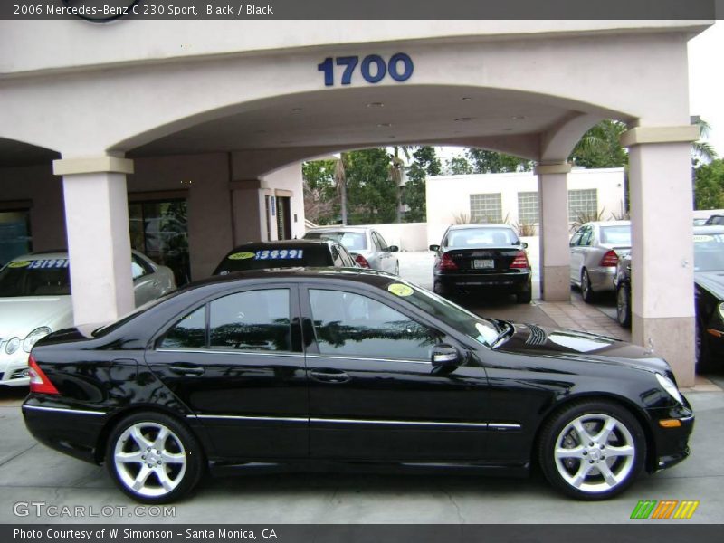 Black / Black 2006 Mercedes-Benz C 230 Sport