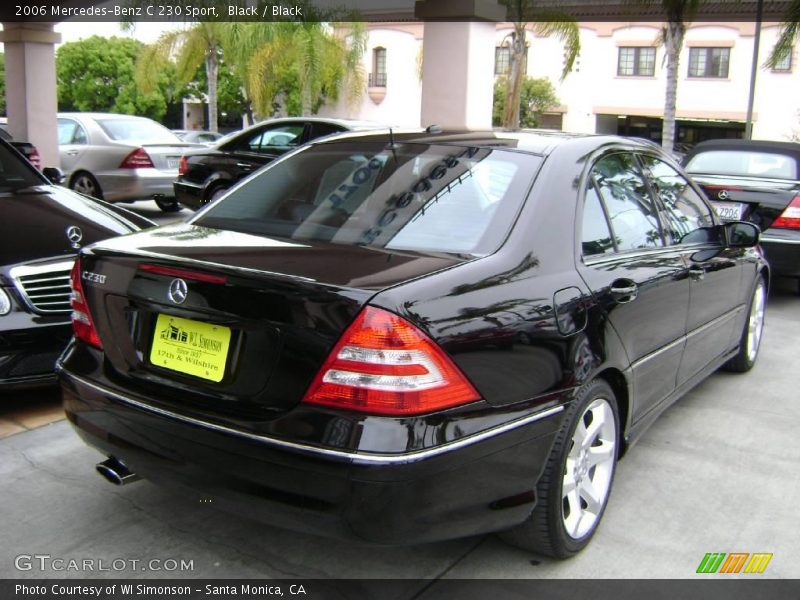 Black / Black 2006 Mercedes-Benz C 230 Sport