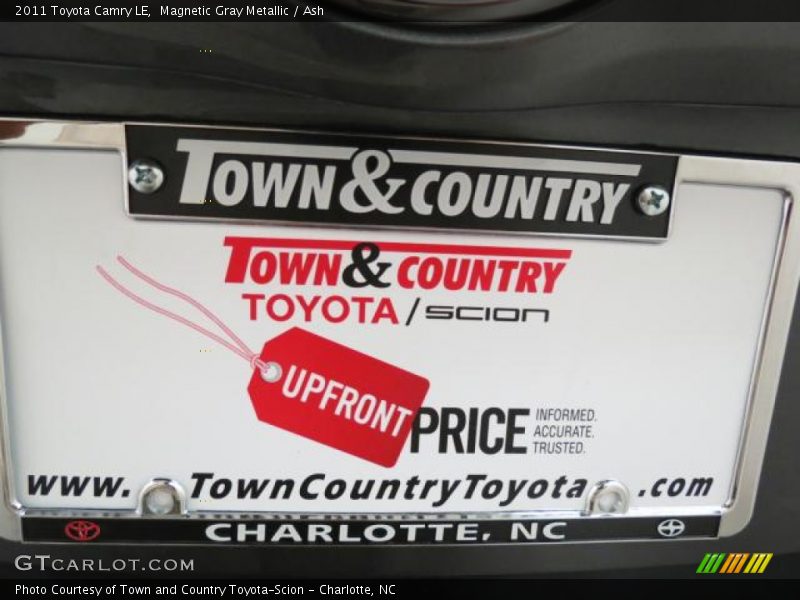 Magnetic Gray Metallic / Ash 2011 Toyota Camry LE