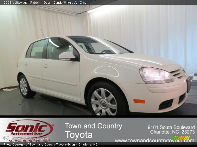 Candy White / Art Grey 2008 Volkswagen Rabbit 4 Door