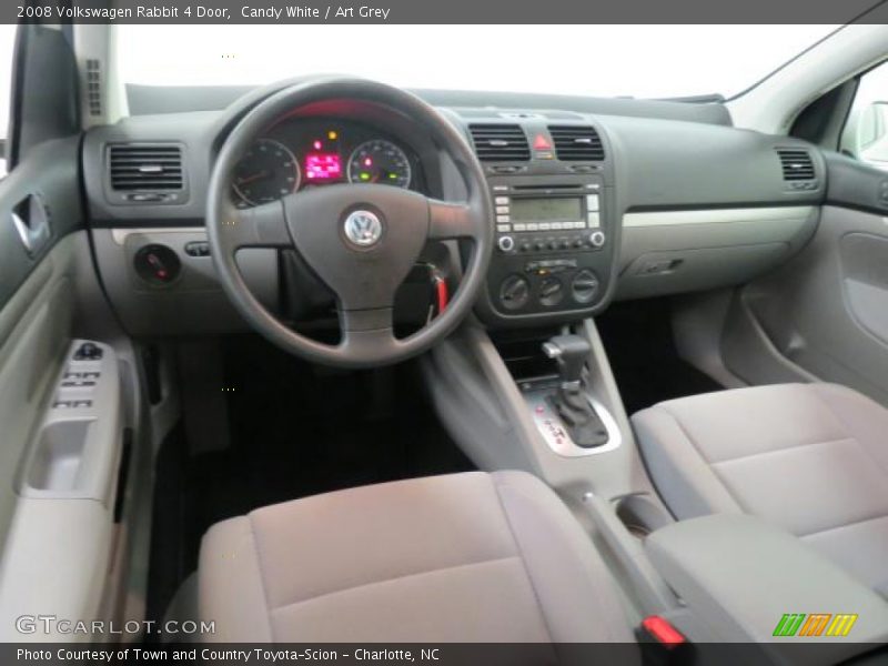 Candy White / Art Grey 2008 Volkswagen Rabbit 4 Door