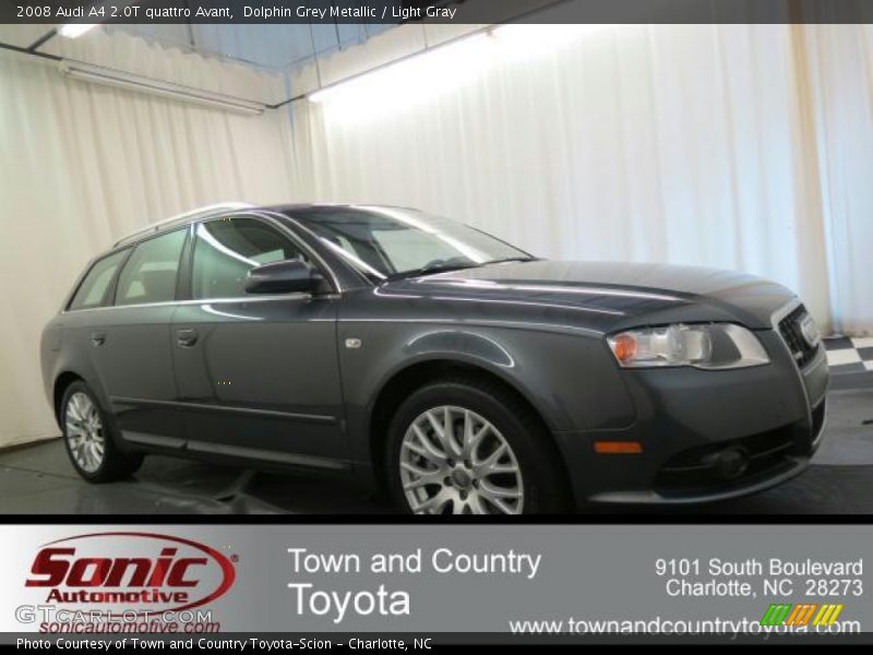 Dolphin Grey Metallic / Light Gray 2008 Audi A4 2.0T quattro Avant