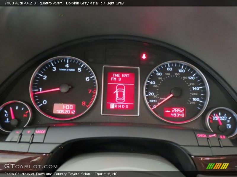 Dolphin Grey Metallic / Light Gray 2008 Audi A4 2.0T quattro Avant