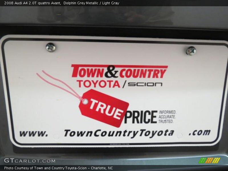 Dolphin Grey Metallic / Light Gray 2008 Audi A4 2.0T quattro Avant
