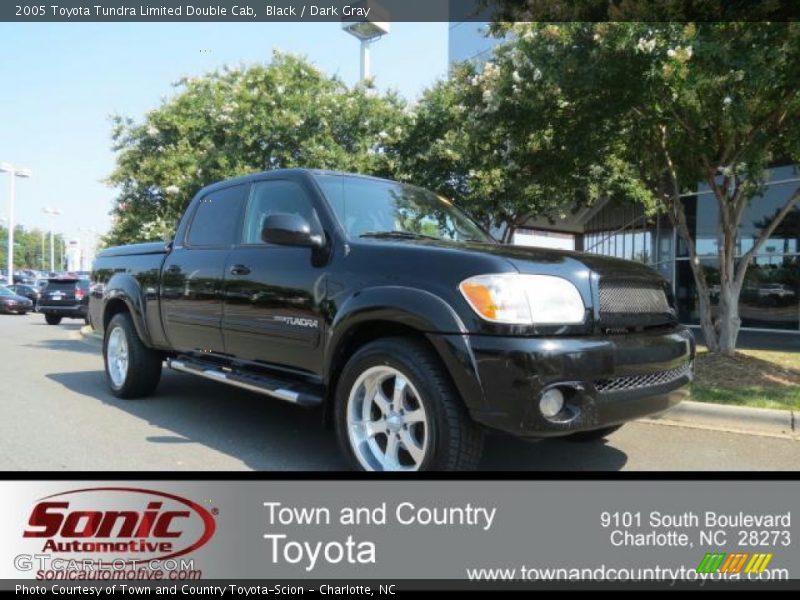 Black / Dark Gray 2005 Toyota Tundra Limited Double Cab