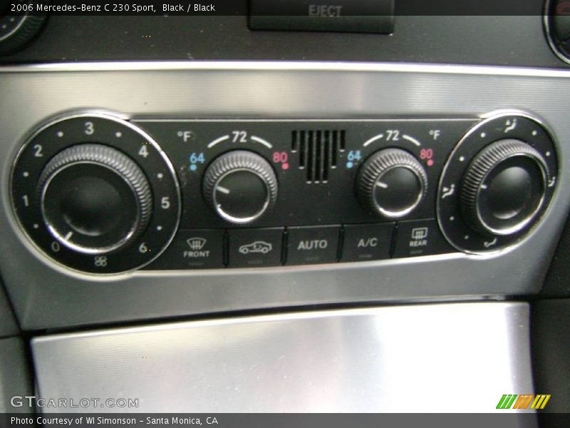 Black / Black 2006 Mercedes-Benz C 230 Sport