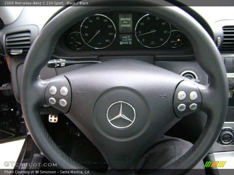 Black / Black 2006 Mercedes-Benz C 230 Sport