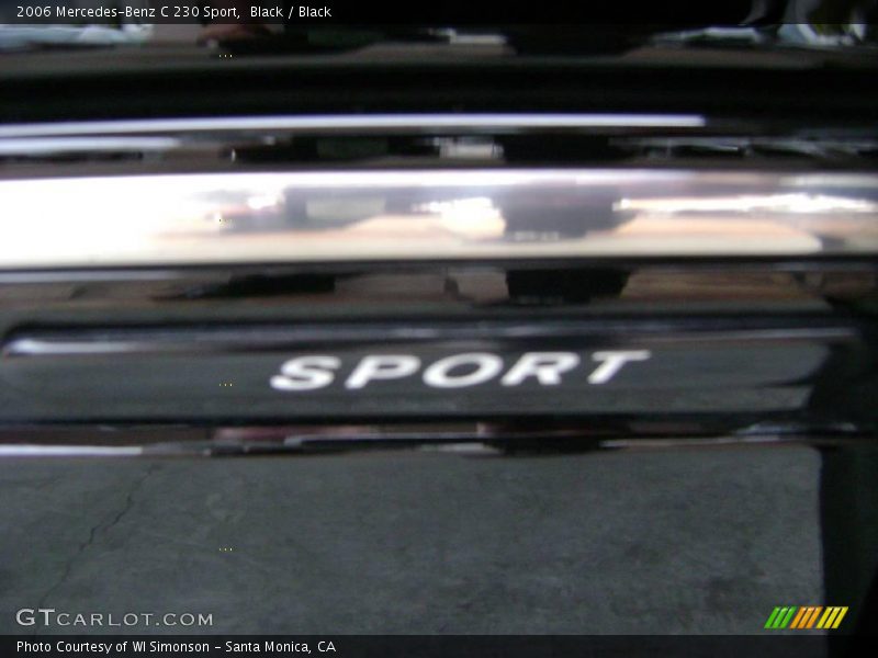 Black / Black 2006 Mercedes-Benz C 230 Sport