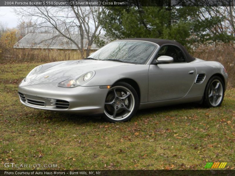 Front 3/4 View of 2004 Boxster S 550 Spyder