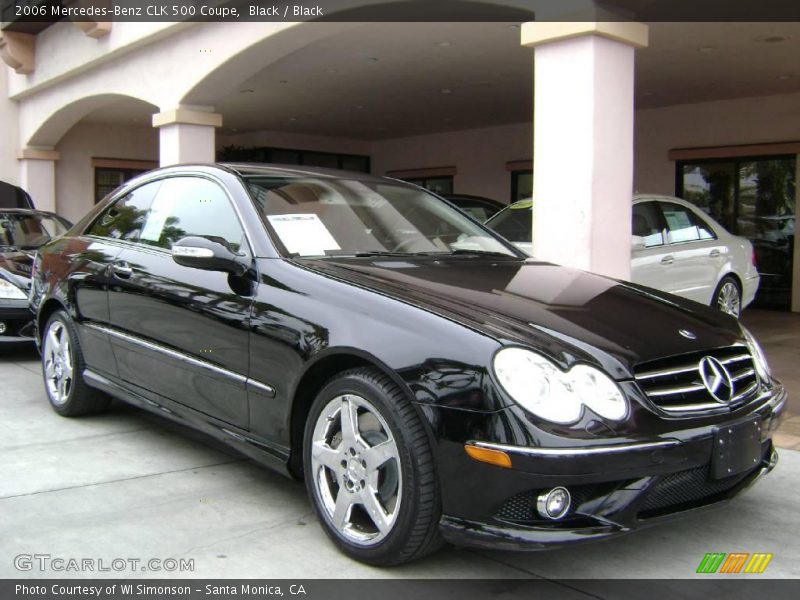 Black / Black 2006 Mercedes-Benz CLK 500 Coupe