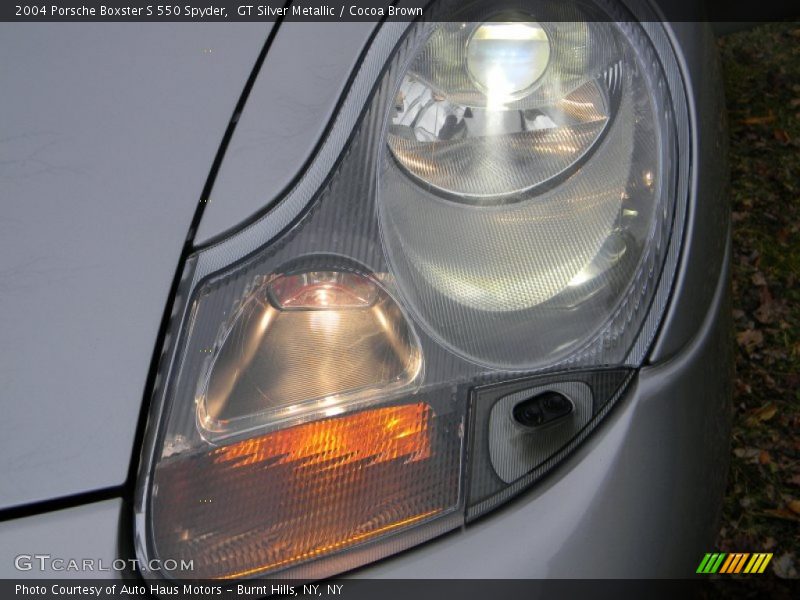 GT Silver Metallic / Cocoa Brown 2004 Porsche Boxster S 550 Spyder