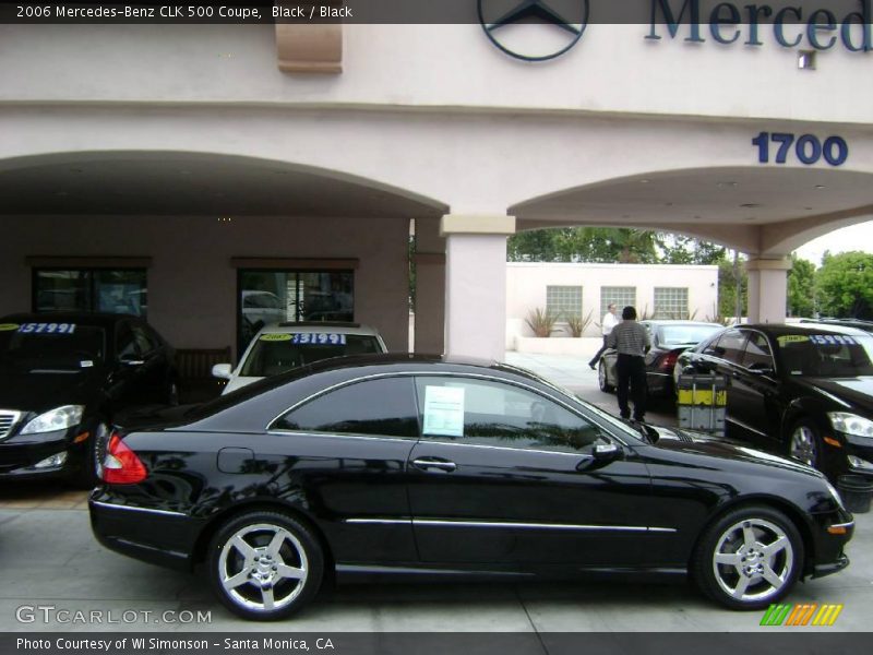 Black / Black 2006 Mercedes-Benz CLK 500 Coupe