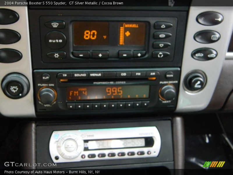 Controls of 2004 Boxster S 550 Spyder