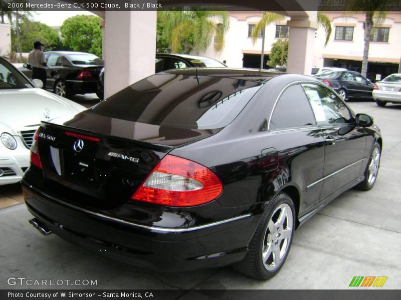 Black / Black 2006 Mercedes-Benz CLK 500 Coupe