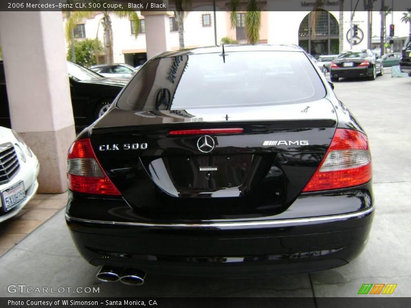 Black / Black 2006 Mercedes-Benz CLK 500 Coupe