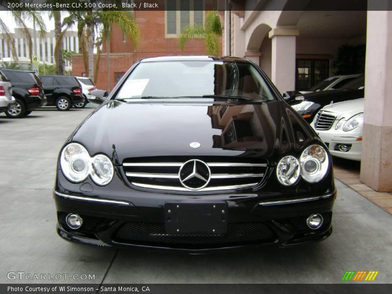 Black / Black 2006 Mercedes-Benz CLK 500 Coupe