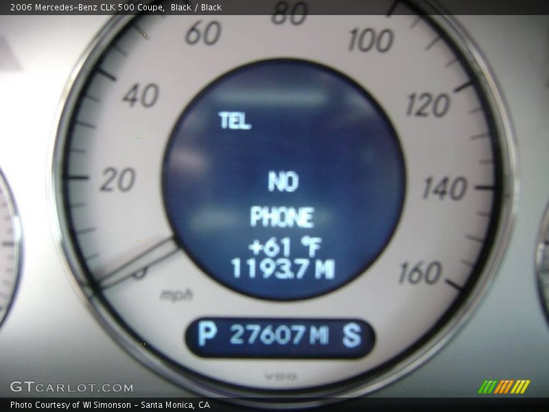 Black / Black 2006 Mercedes-Benz CLK 500 Coupe