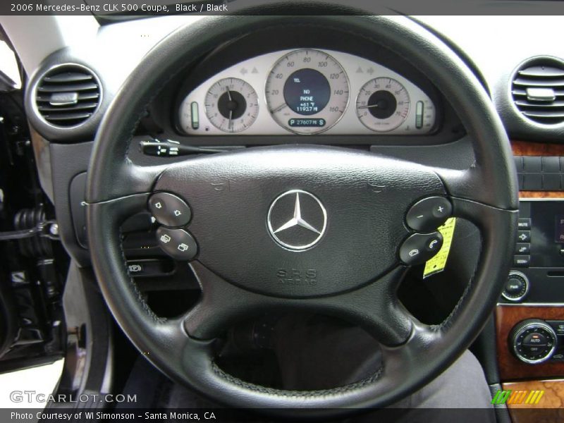 Black / Black 2006 Mercedes-Benz CLK 500 Coupe