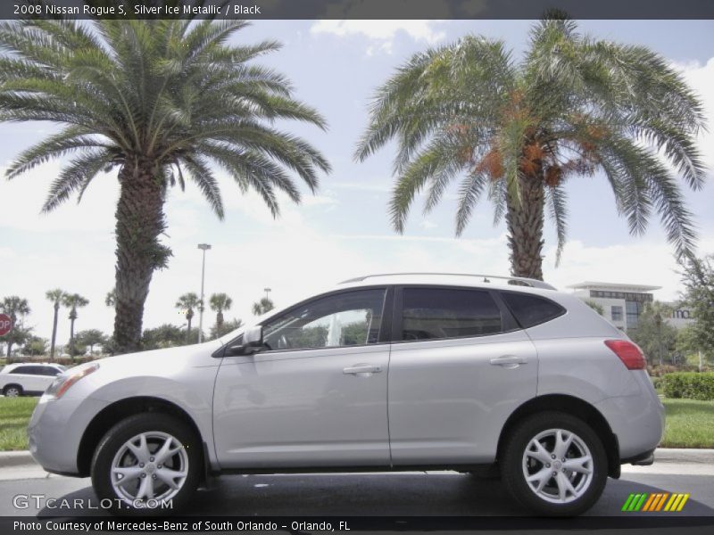 Silver Ice Metallic / Black 2008 Nissan Rogue S
