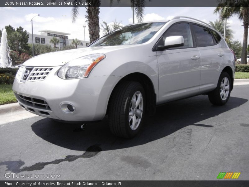 Silver Ice Metallic / Black 2008 Nissan Rogue S