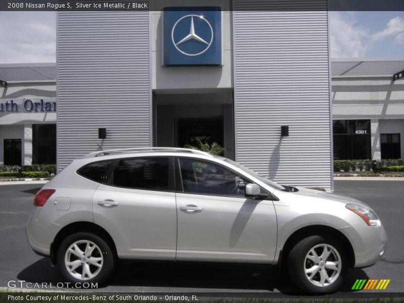 Silver Ice Metallic / Black 2008 Nissan Rogue S