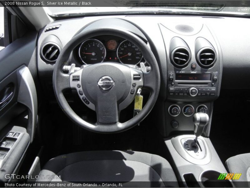 Silver Ice Metallic / Black 2008 Nissan Rogue S