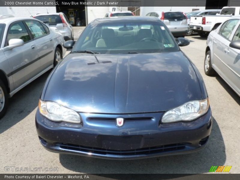 Navy Blue Metallic / Dark Pewter 2000 Chevrolet Monte Carlo LS