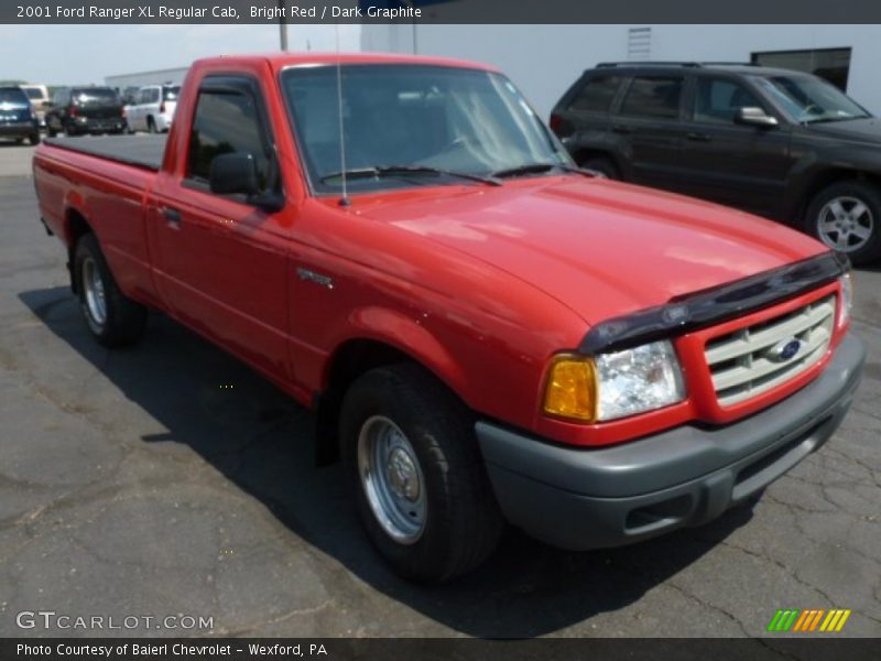 Bright Red / Dark Graphite 2001 Ford Ranger XL Regular Cab