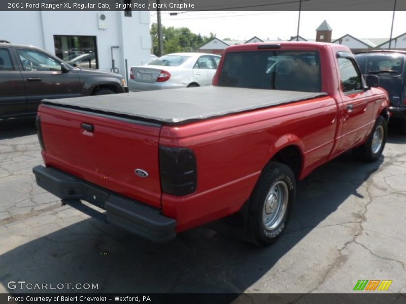 Bright Red / Dark Graphite 2001 Ford Ranger XL Regular Cab