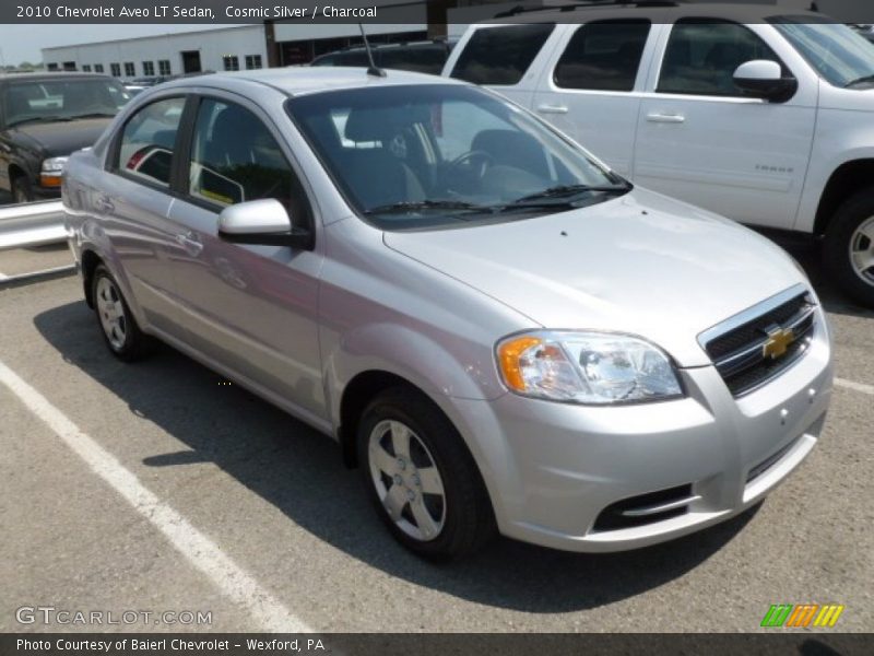 Cosmic Silver / Charcoal 2010 Chevrolet Aveo LT Sedan