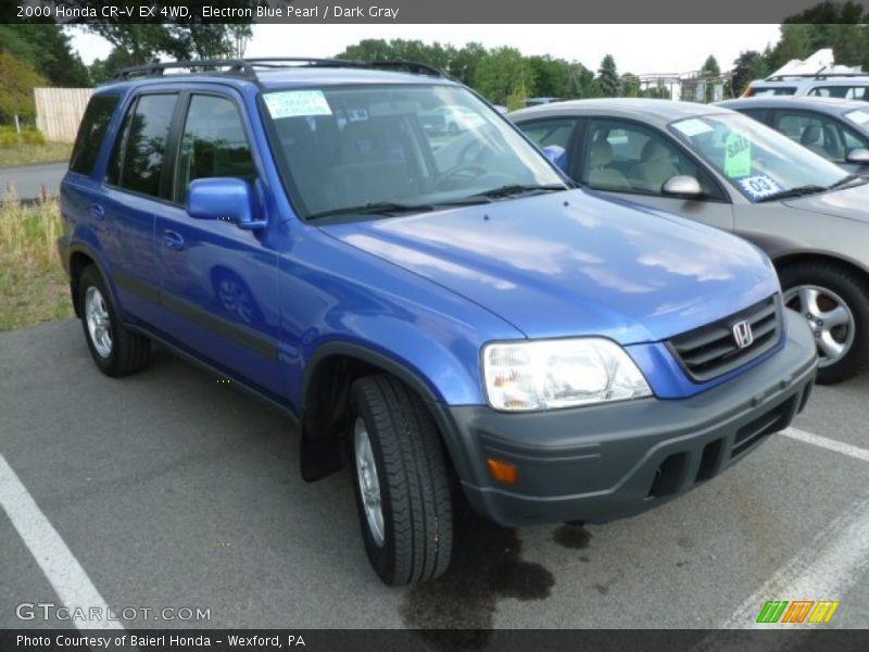 Electron Blue Pearl / Dark Gray 2000 Honda CR-V EX 4WD