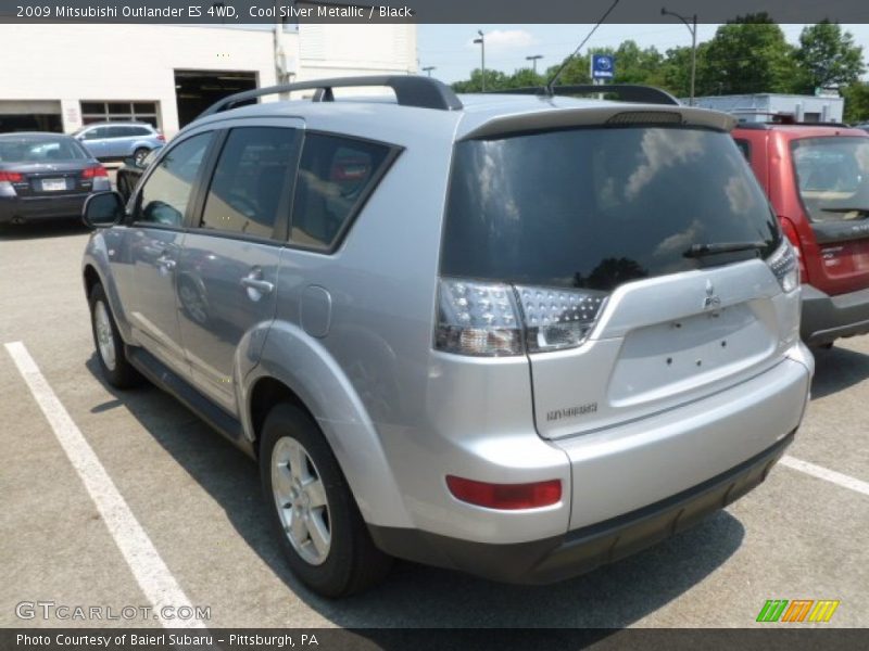 Cool Silver Metallic / Black 2009 Mitsubishi Outlander ES 4WD
