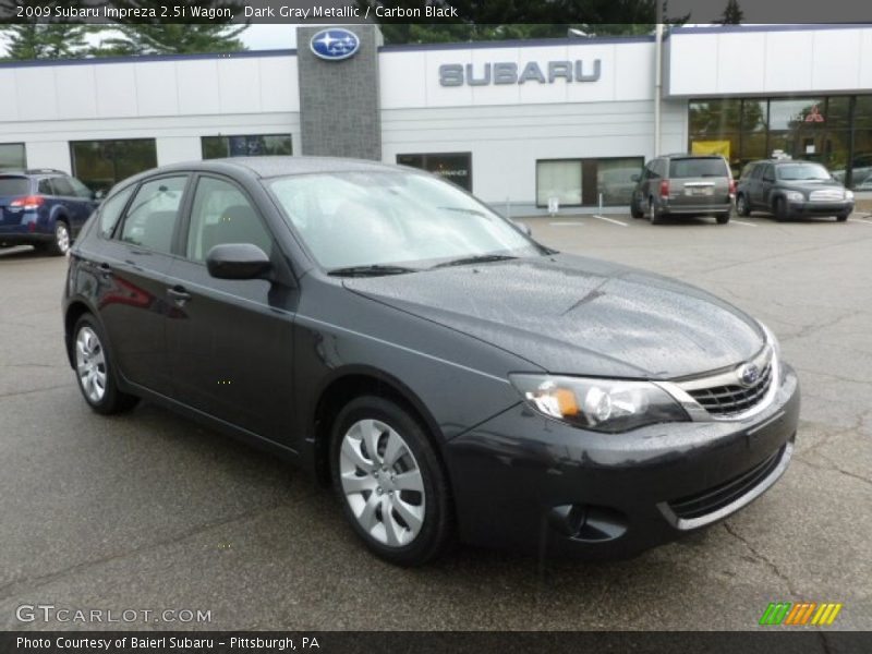 Dark Gray Metallic / Carbon Black 2009 Subaru Impreza 2.5i Wagon