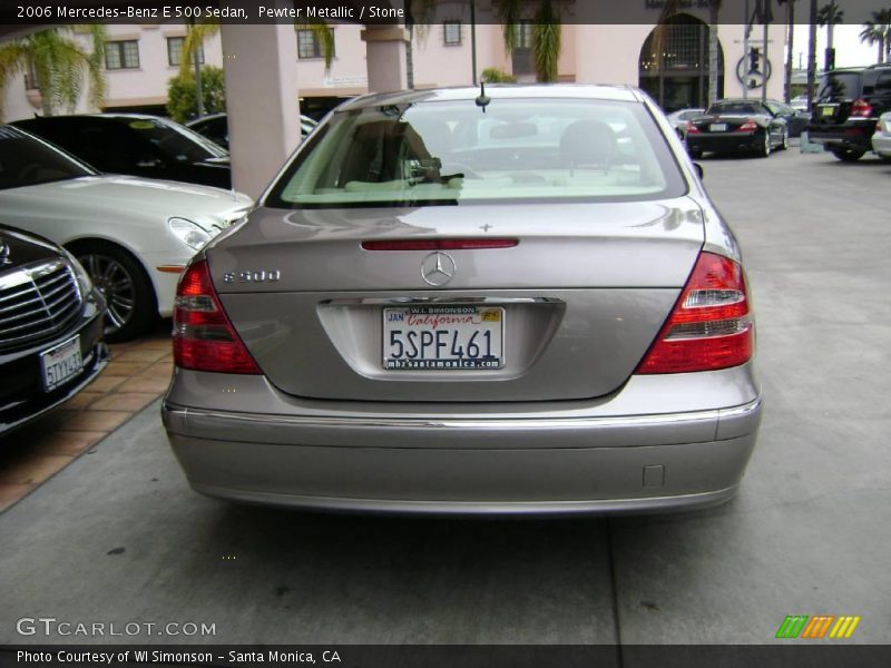 Pewter Metallic / Stone 2006 Mercedes-Benz E 500 Sedan