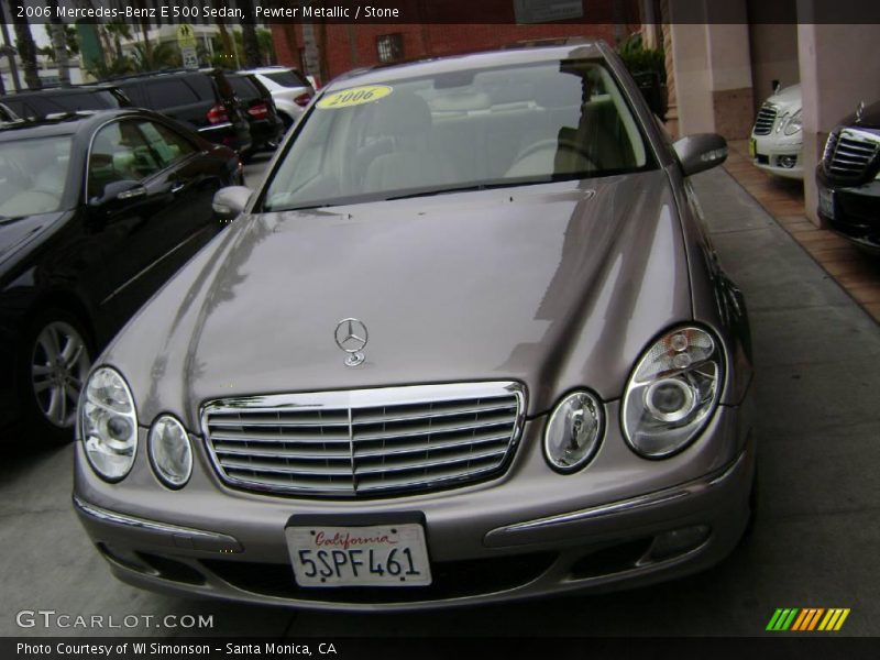 Pewter Metallic / Stone 2006 Mercedes-Benz E 500 Sedan