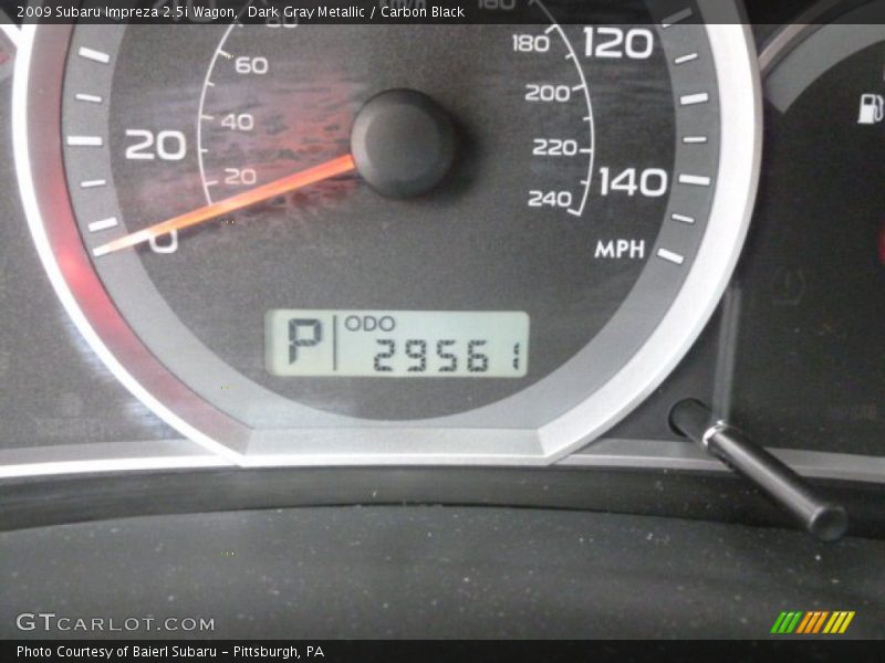 Dark Gray Metallic / Carbon Black 2009 Subaru Impreza 2.5i Wagon