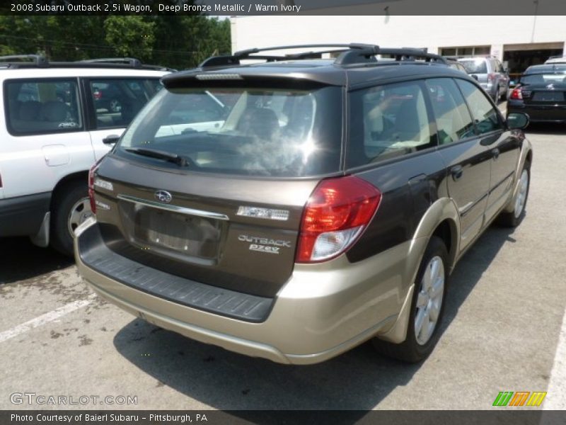 Deep Bronze Metallic / Warm Ivory 2008 Subaru Outback 2.5i Wagon