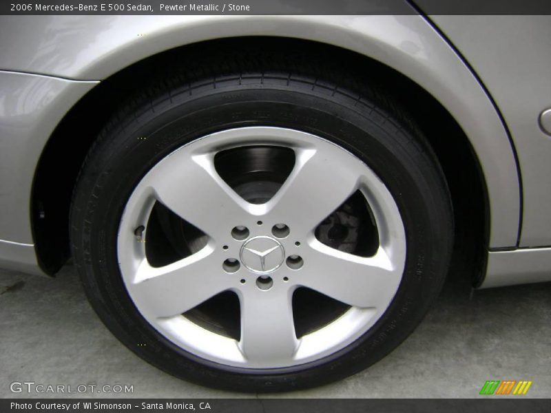 Pewter Metallic / Stone 2006 Mercedes-Benz E 500 Sedan