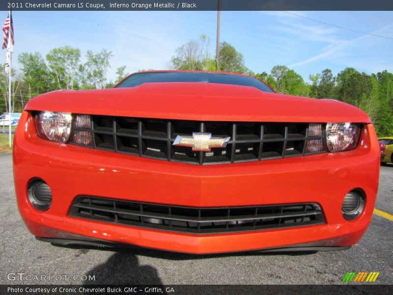 Inferno Orange Metallic / Black 2011 Chevrolet Camaro LS Coupe