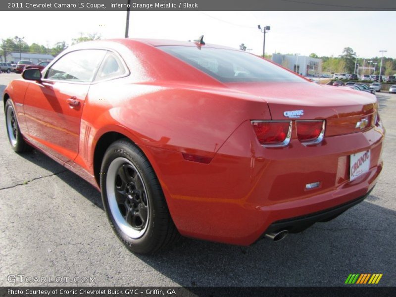 Inferno Orange Metallic / Black 2011 Chevrolet Camaro LS Coupe