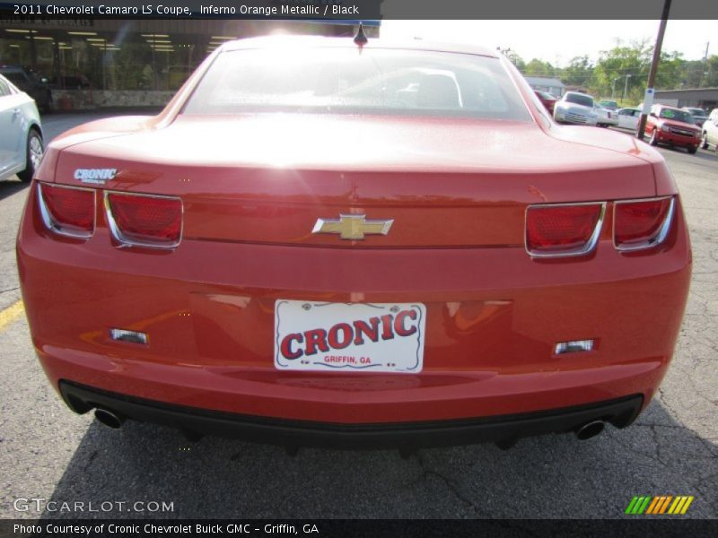 Inferno Orange Metallic / Black 2011 Chevrolet Camaro LS Coupe