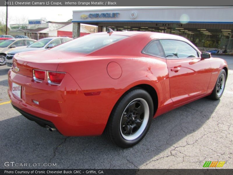 Inferno Orange Metallic / Black 2011 Chevrolet Camaro LS Coupe