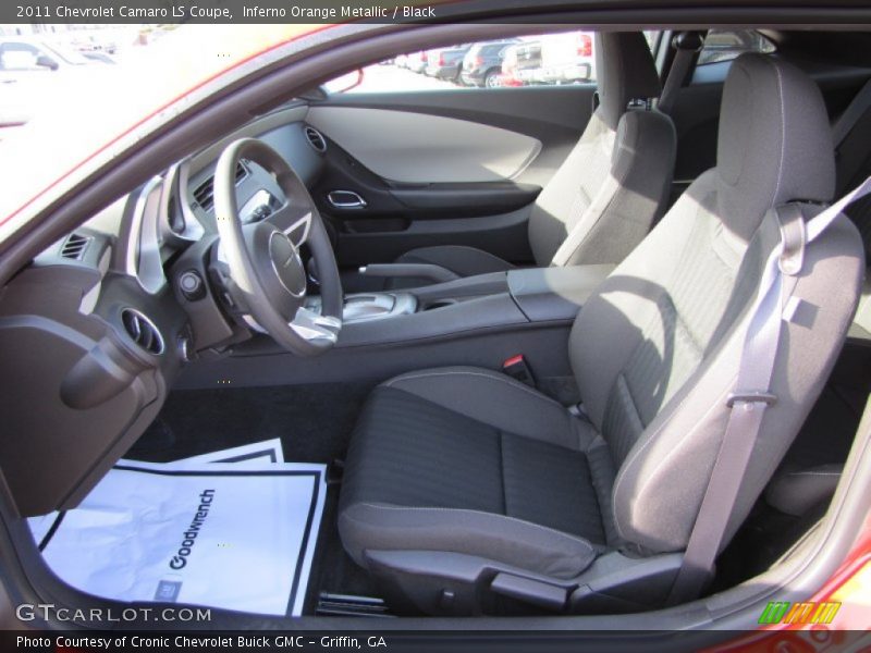 Inferno Orange Metallic / Black 2011 Chevrolet Camaro LS Coupe