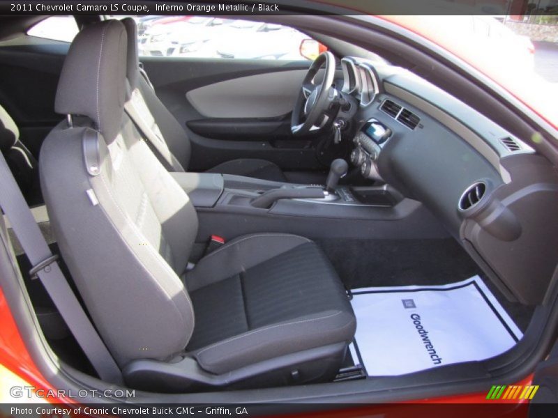 Inferno Orange Metallic / Black 2011 Chevrolet Camaro LS Coupe