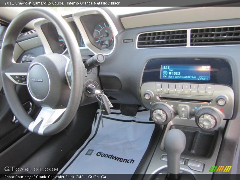 Inferno Orange Metallic / Black 2011 Chevrolet Camaro LS Coupe